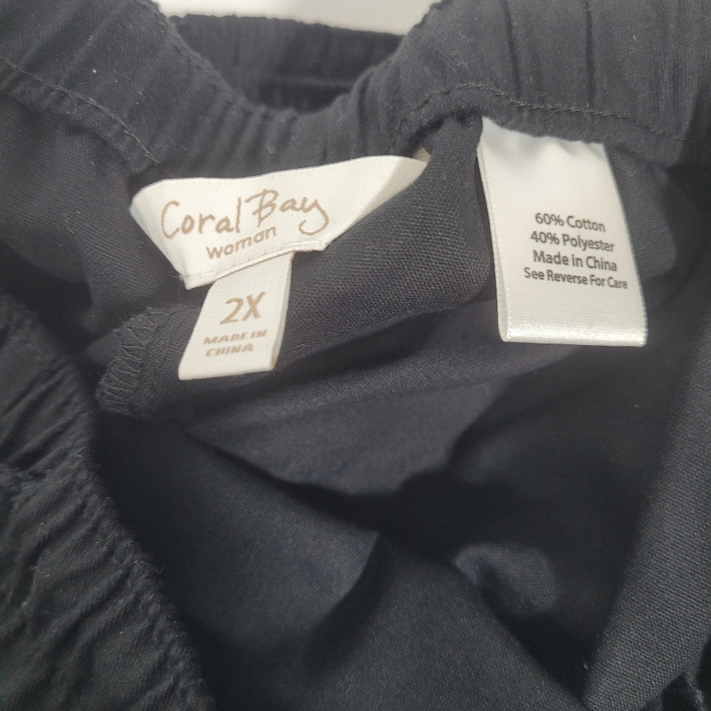 2XL black Coral Bay Capri pants - Picture 4 of 5